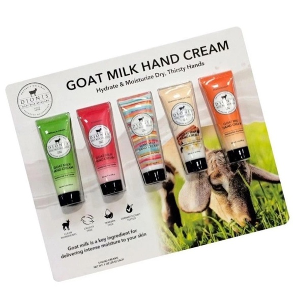 DIONIS GOAT MILK SKINCARE HAND CREAMS - 5 PACK MOISTURIZING, SOOTHES, NOURISHES - Picture 1 of 8